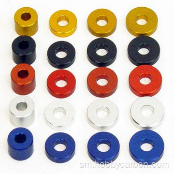 Tele Ituaiga Lanu Anodized Aluminum Washers